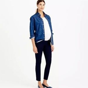 J. Crew Minnie Maternity Navy Pants